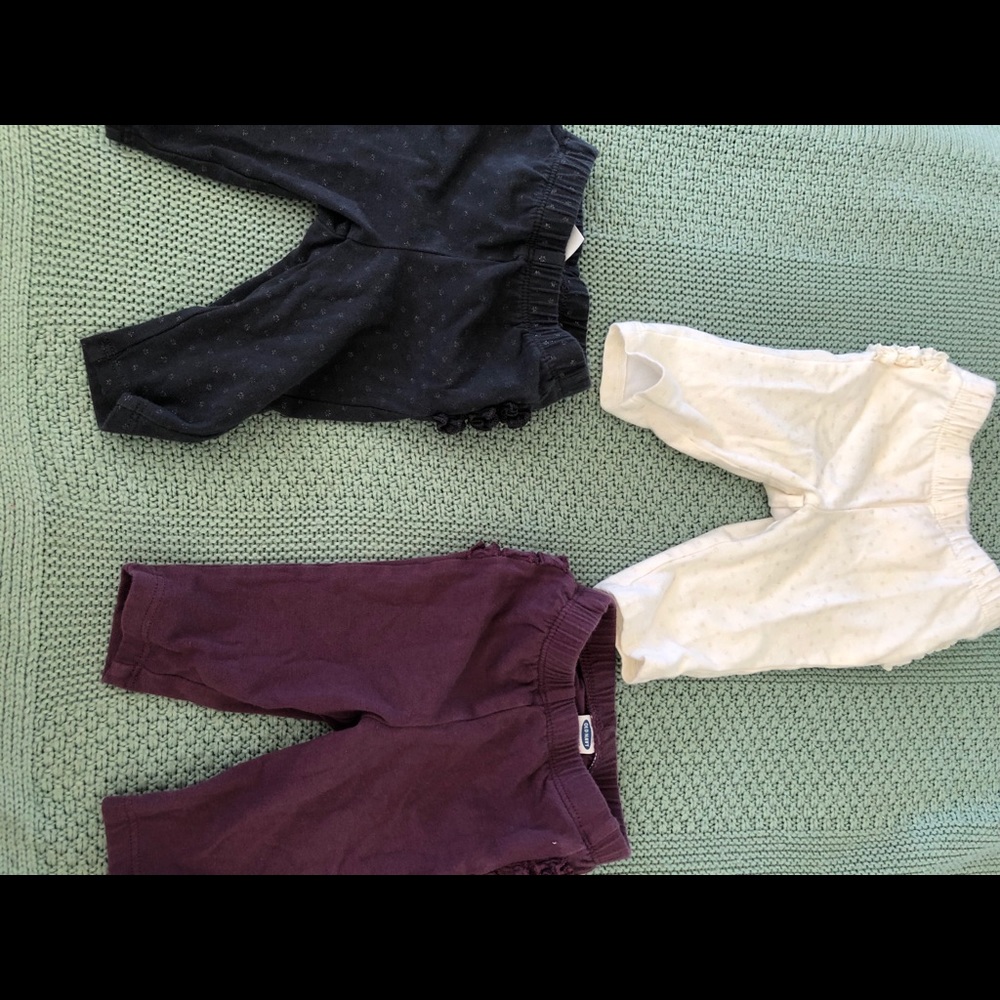 0-3mo Old Navy Ruffle Butt Set of 3